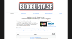 Desktop Screenshot of blogglista.se